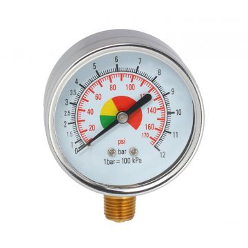 Manometer met 1/4" opname (2 stuks)