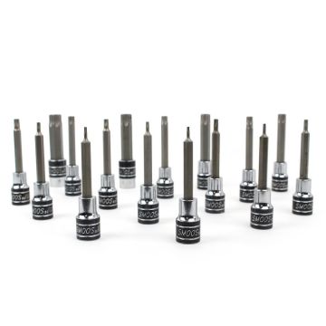 16-delige torx doppenset extra lang 1/2 opname