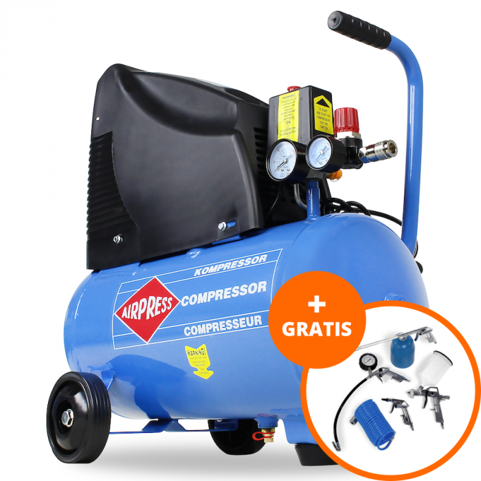 Compressor met set accessoires HLO 215/25