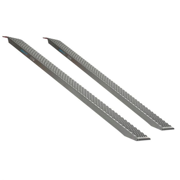 Aluminium oprijplaat - 200 cm - 600 kg - 2 stuks