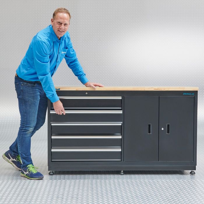 Werkbank met laden 160 cm