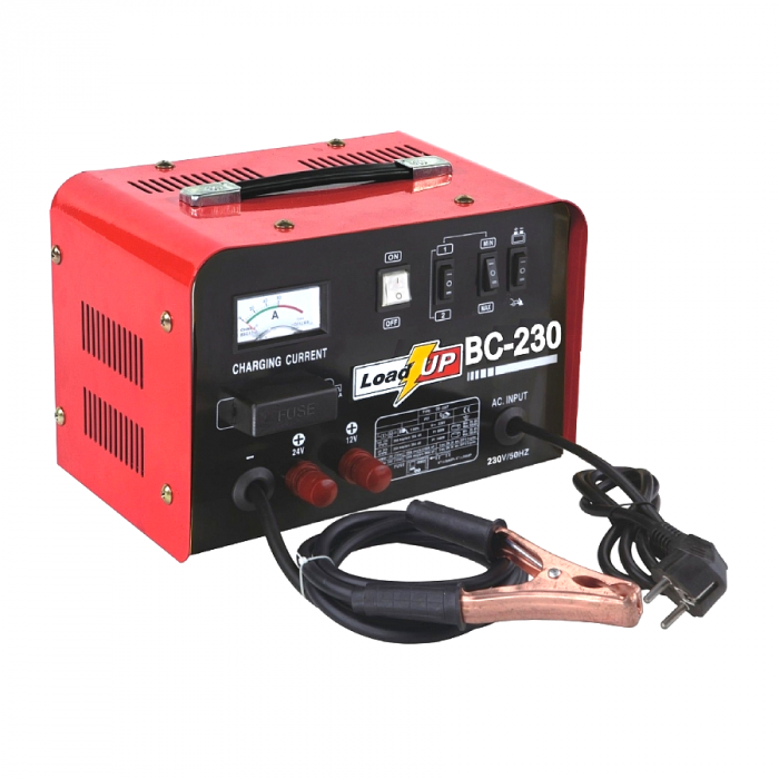 Acculader met starthulp 12V en 24V (15A) voor auto's - LoadUp (Airpress)