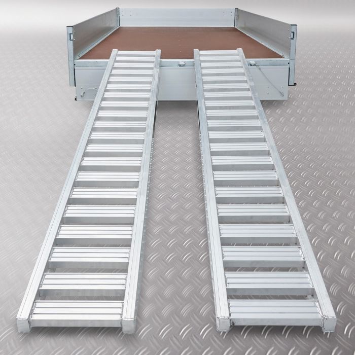 Aluminium oprijplaat auto - 350 cm - 4 ton (2 stuks)