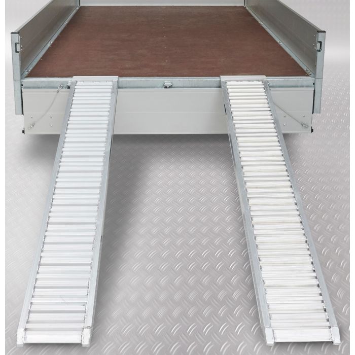 Aluminium oprijplaten auto - 240 cm - 3 ton (2 stuks)