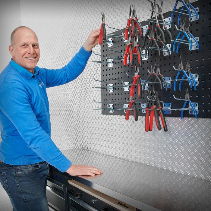 20 stuks tangenhouders, gereedschapshaak voor op een gereedschapsbord